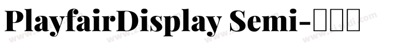 PlayfairDisplay Semi字体转换